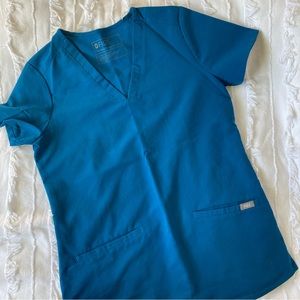 Figs Alps Blue Scrub Set XXS